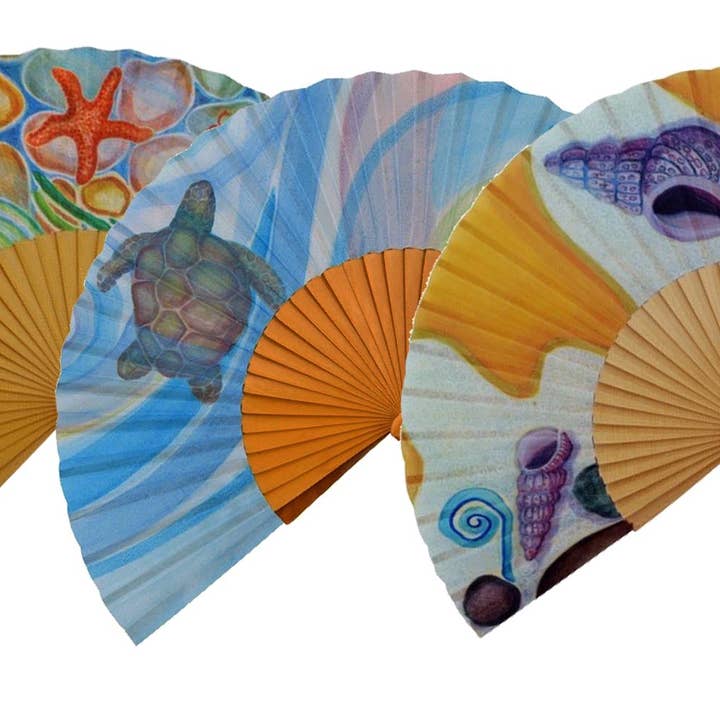 SECO-SECO - Wholesale Handheld Folding Fan - CONCH FAN3