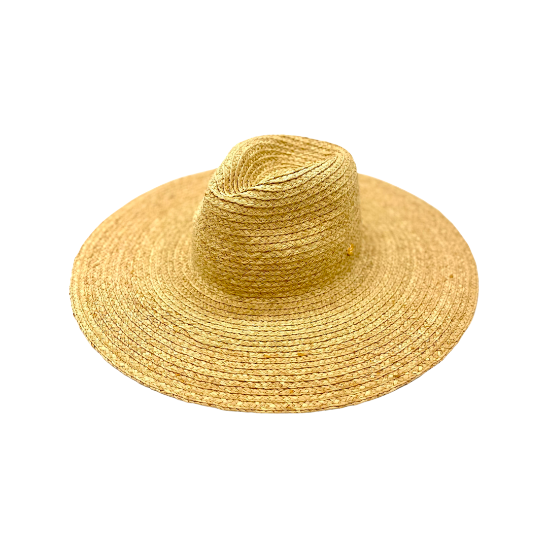 Chloe Alexis - Wholesale Straw Hat - Women's - The Austin - Raffia Fedora Hat - Natural1