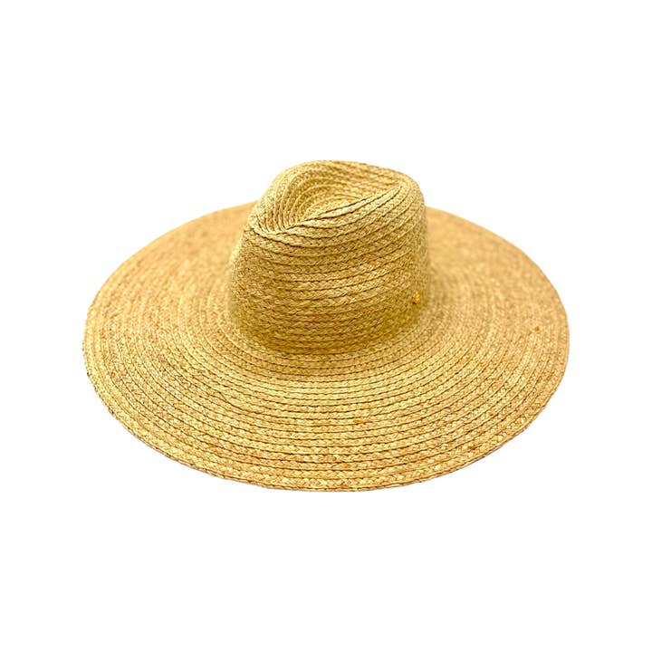 Chloe Alexis - Wholesale Straw Hat - Women's - The Austin - Raffia Fedora Hat - Natural1