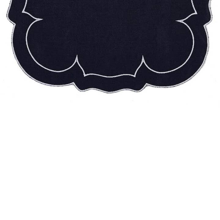 Linho Linen Runner Navy for wholesale by Skyros Designs