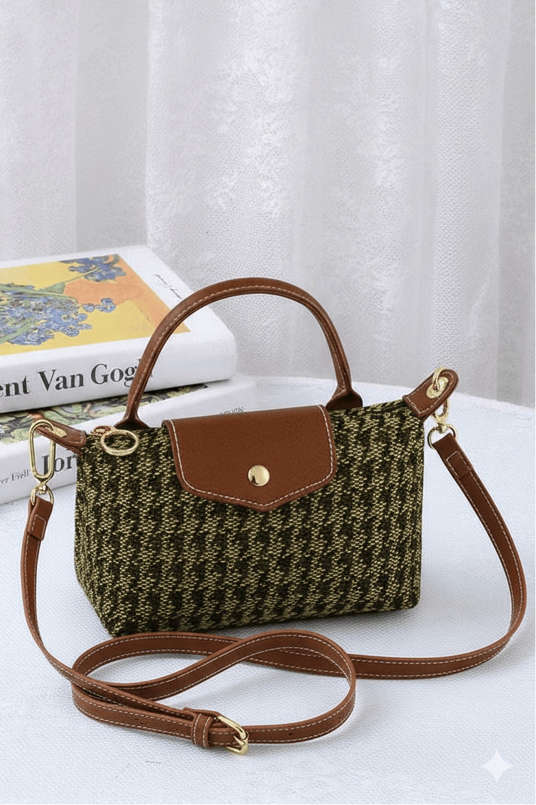 MiMi Wholesale - Wholesale Crossbody Bag - Women's - HT781 Houndstooth Mini Crossbody Bag0