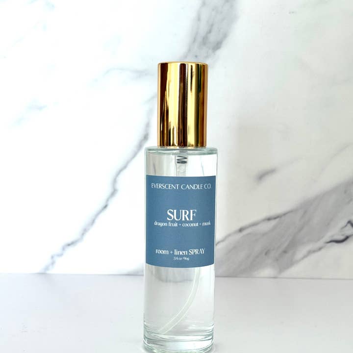 Everscent Candle Co. - Wholesale Room & Linen Spray - Surf Beachy Room Linen Spray/Beachy Surf Room Spray