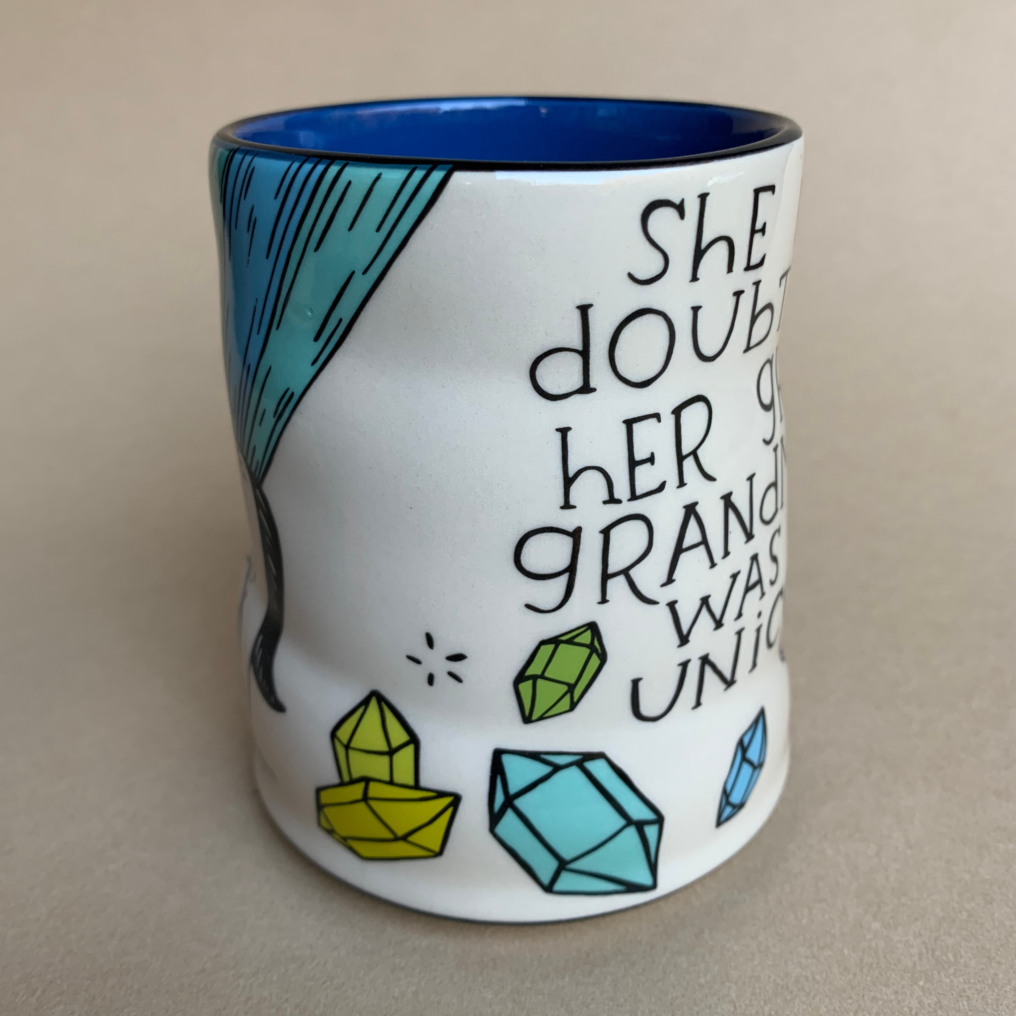 The Bowl Maker - Wholesale Coffee/Tea Cup - Grandma Unicorn Spark Cup - XLarge2