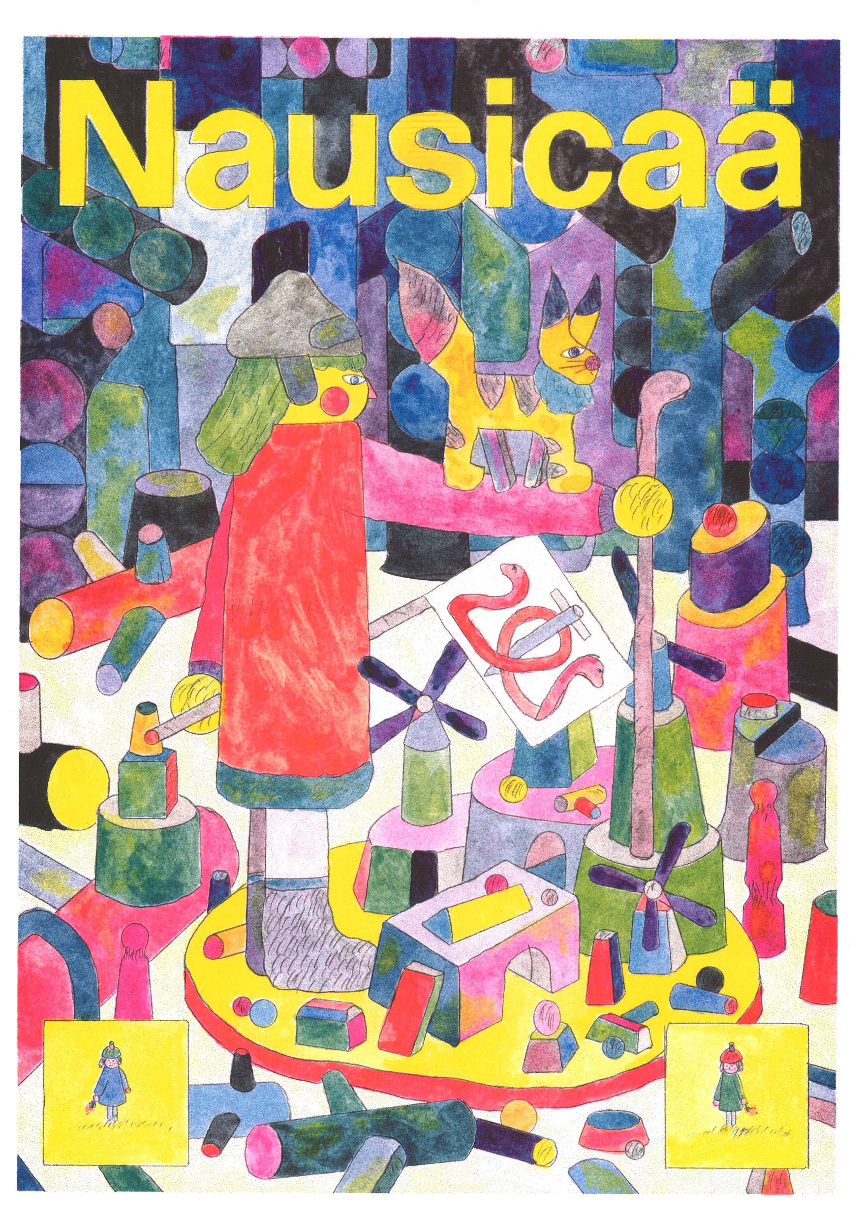 KIBLIND Atelier - Vendita all'ingrosso Stampa artistica - Locandina A3 - Miyazaki/Nausicaä - Antoine Eckart 1