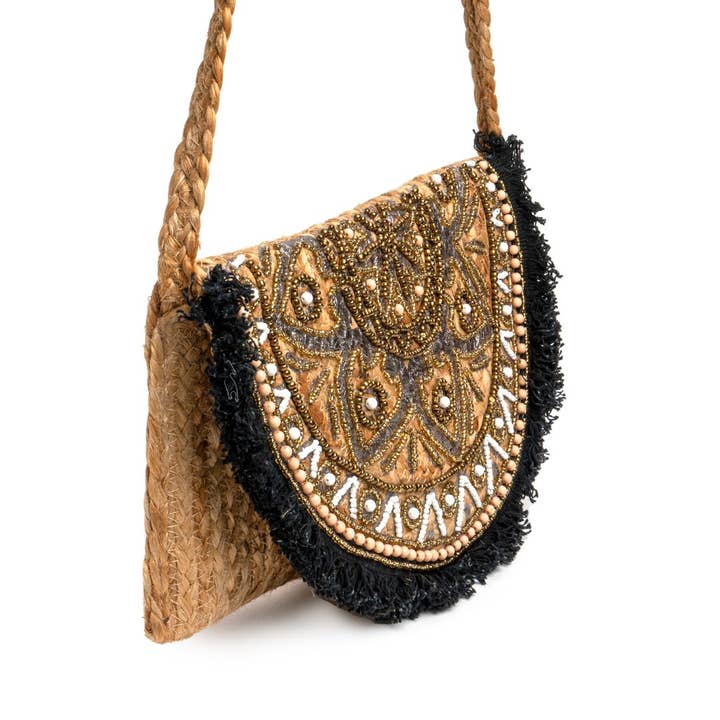 Karmony Life - Wholesale Clutch Bag - Women's - Kemala Black Fringe Clutch Bag2