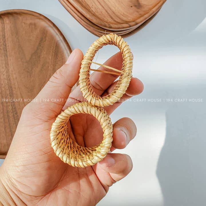 194 Craft House - Wholesale Napkin Ring - Round Napkin Rings Rattan - Home Decor & Gifts10