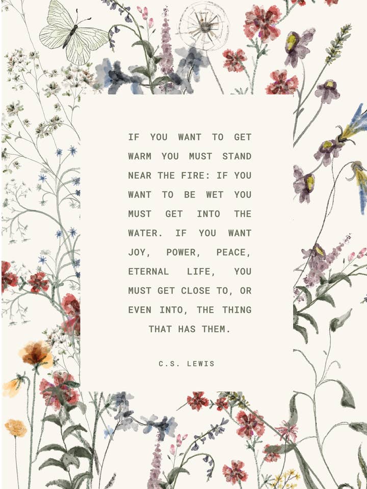 c.s. lewis | stampa mini 5 x 7 per la vendita all'ingrosso da parte di Ramble & Company