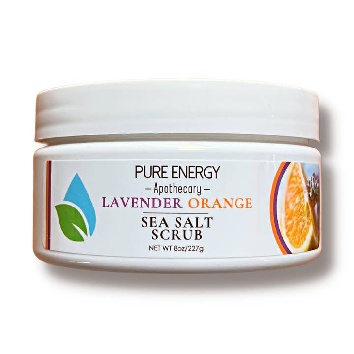 Sea Salt Scrub - Lavender Orange for wholesale by Pure Energy Apothecary