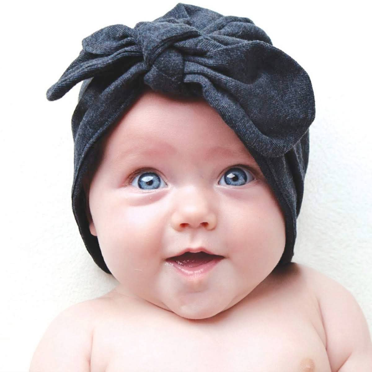 Woombie - Vendita all'ingrosso Cappello - Neonati - Cappelli a fiori in cotone e cappelli da baba, 5 colori12