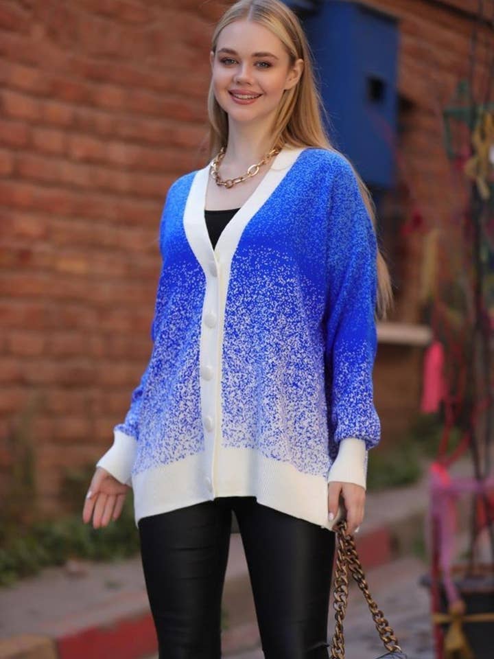 CARDIGAN EN TRICOT TIE-DYE pour la vente par Cloth Cube