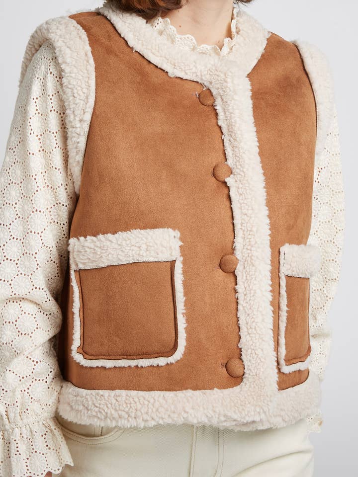 CAMEL VALMOND - Chic Suedine & Moumutte Jacket for wholesale on Faire1