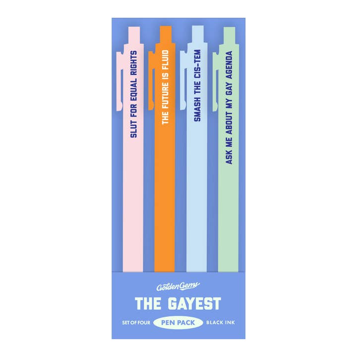 O Conjunto de Canetas Mais Gay por atacado de Golden Gems