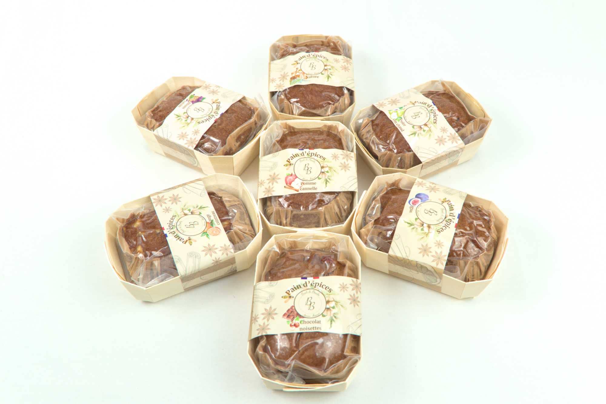 Bisch de Bruche - Wholesale Cake - Hazelnut Chocolate Gingerbread (100% Flower Honey) 500g1
