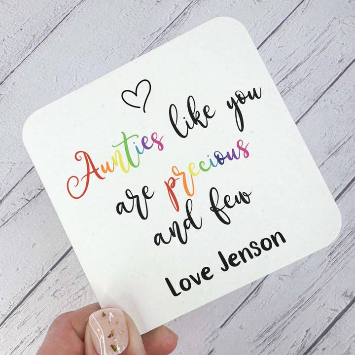 Dios Designs - Wholesale Coasters - Aunties Like you are Precious and Few Coaster