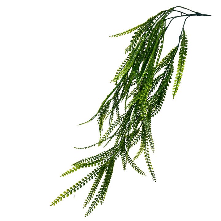 Hanging Button Grass Vine - 34" - Green for wholesale by David Christopher's Collection
