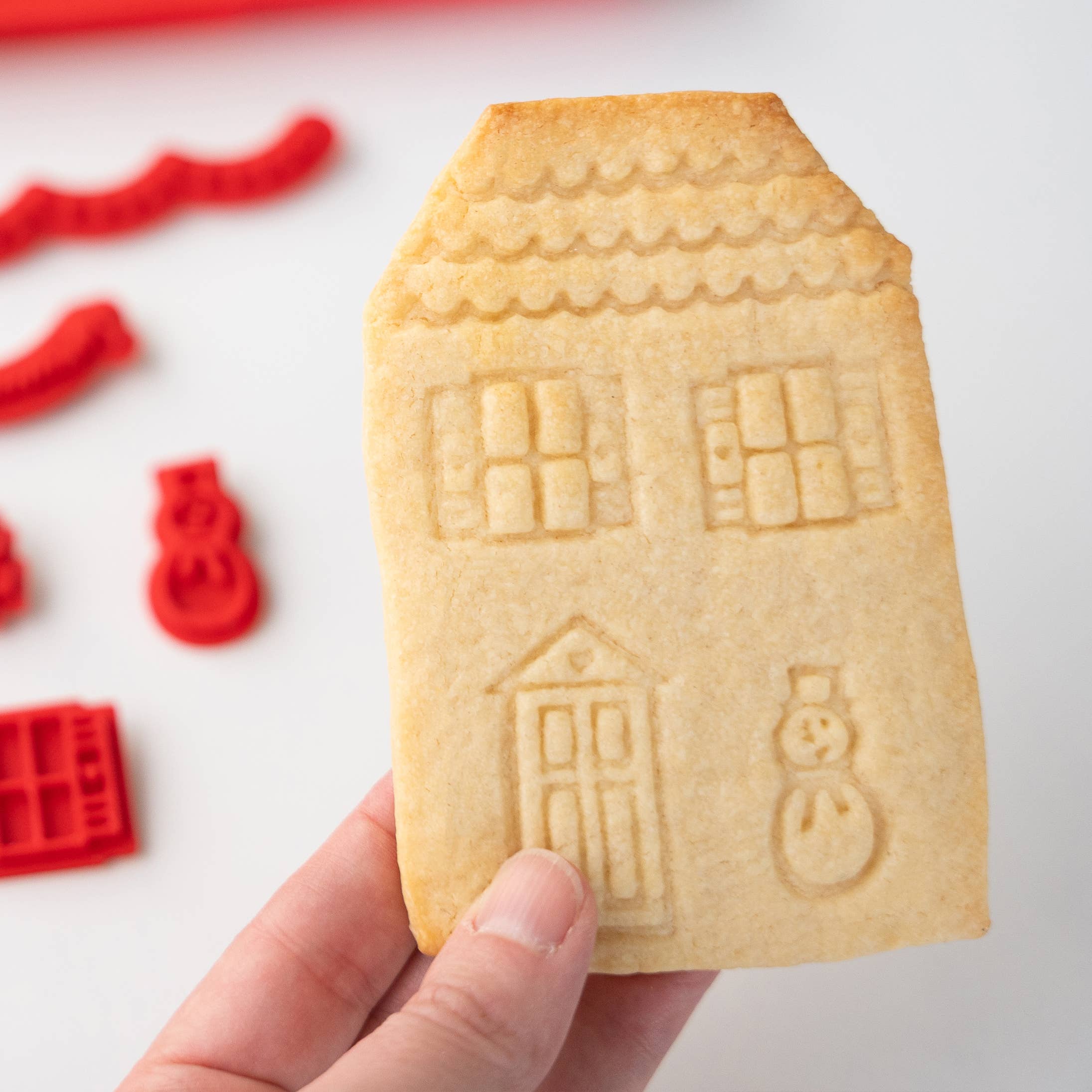 Make Bake - Wholesale Cookie Cutter - Stamp & Bake Cookie Craft Kit (Holiday Village)4