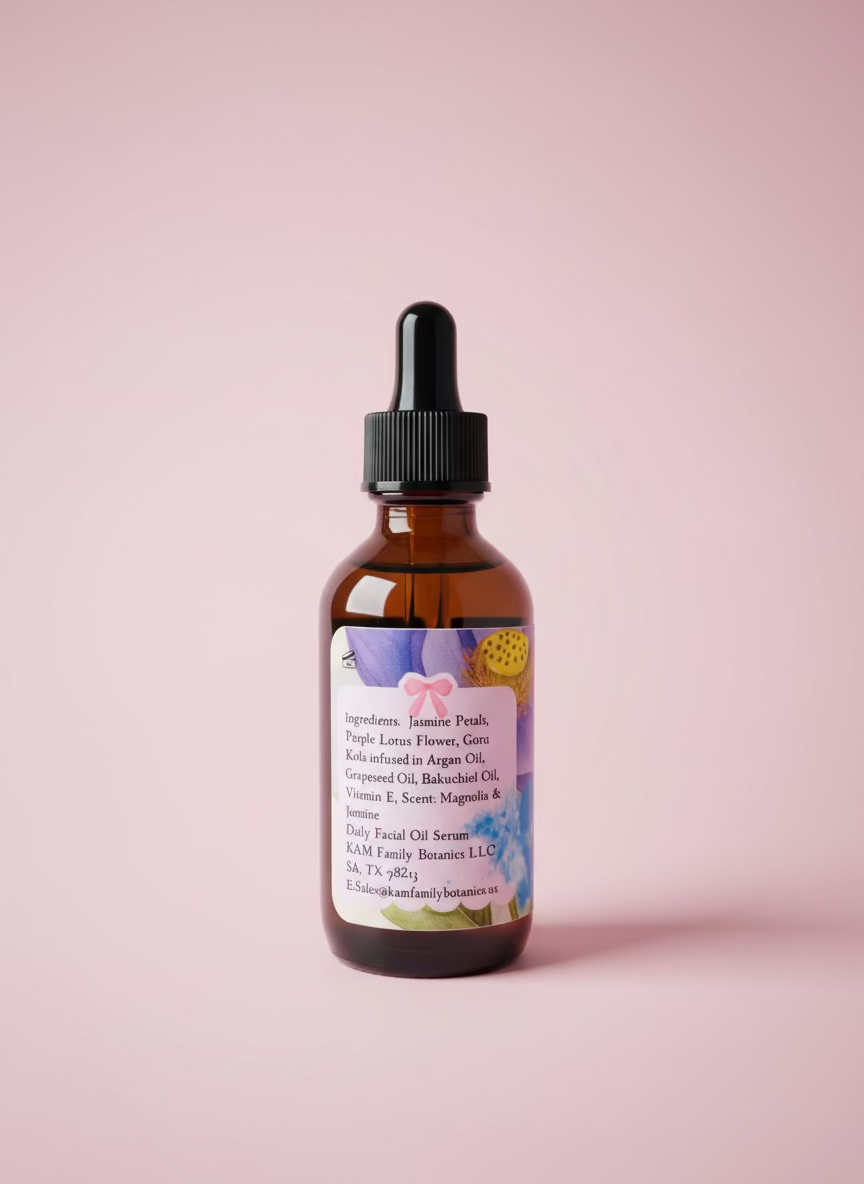 KAM Family Botanics - Wholesale Facial Oil - Golden Era Lotus Essence Oil5