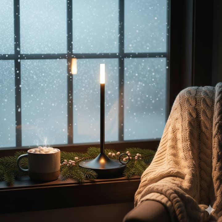 Kiyo Home - Wholesale Accent/Desk Lamp - Portable Cordless Candle Lamp | Touchable Lamp | LED Lamp22