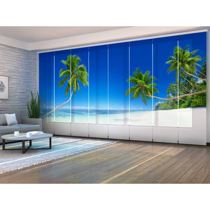 Uppsättning av 8 Sommar Tropical Beach Panel Tält för wholesale av IlyDecor