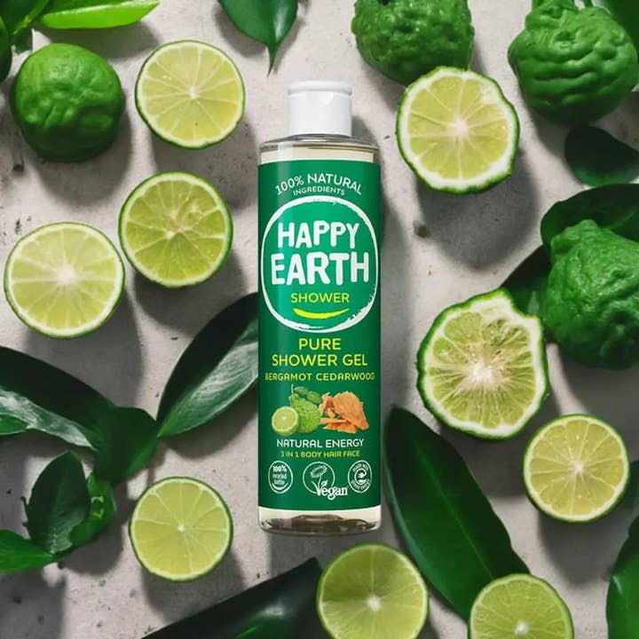 Happy Earth - Wholesale Body Wash/Shower Gel - Natuurlijke Douchegel Bergamot Cedarwood1