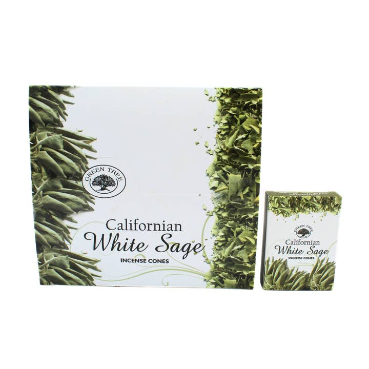 Green Tree - Wholesale Incense - Green Tree Californian White Sage Cones 10 Pieces1