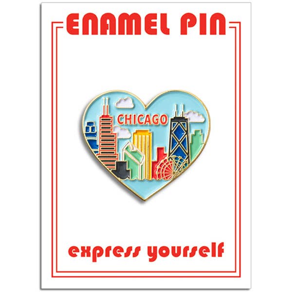 Chicago Skyline Pin for wholesale by THE FOUND