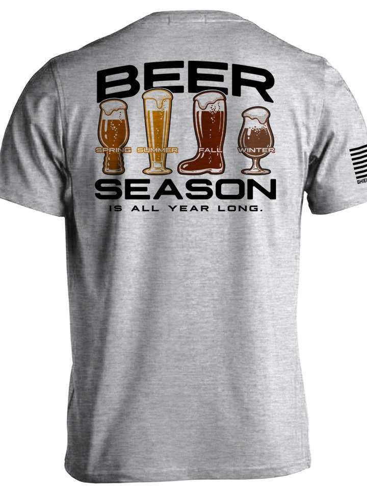 La saison de la bière dure toute l'année pour la vente par Shield Republic