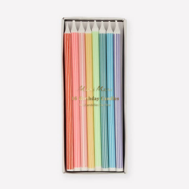Mixed Striped Candles for wholesale by Meri Meri