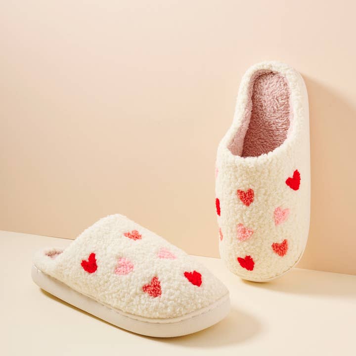 Frem - Wholesale Slippers - Women's - Chic Multi-Heart Home Slippers for Christmas Gift11