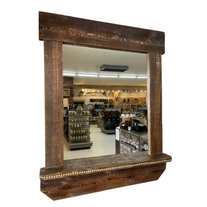 Custom Handcrafted Wall Mirror for wholesale by Trailhead Candles