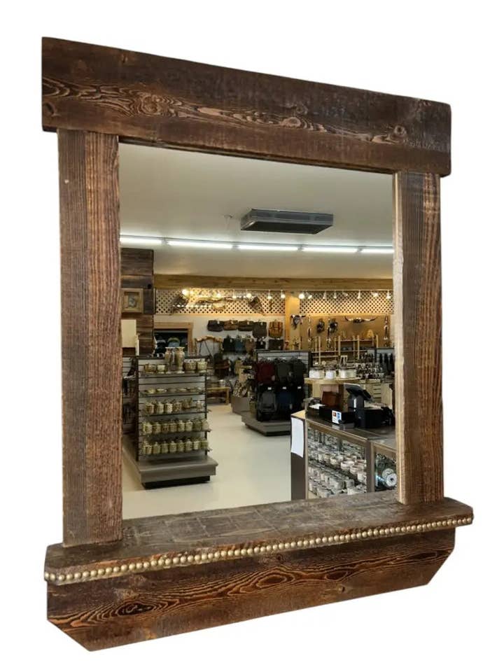 Custom Handcrafted Wall Mirror for wholesale by Trailhead Candles