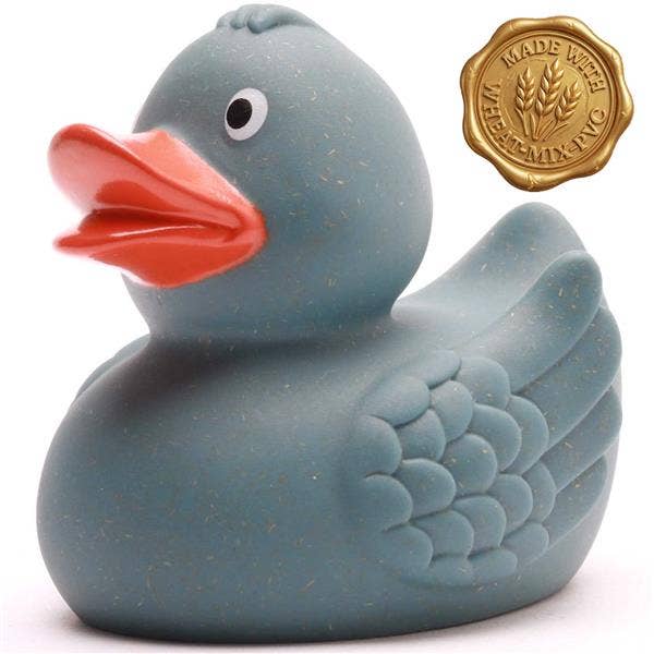 Wheat Rubber Duck - blue - Rubber Duck for wholesale by Duckshop