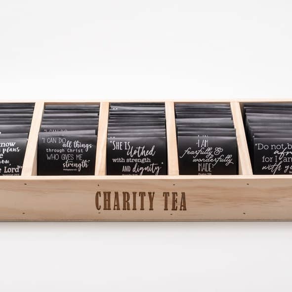 Linha de versículos bíblicos Positiviteas™, 100 saquinhos de chá de dose única por atacado de Charity Tea