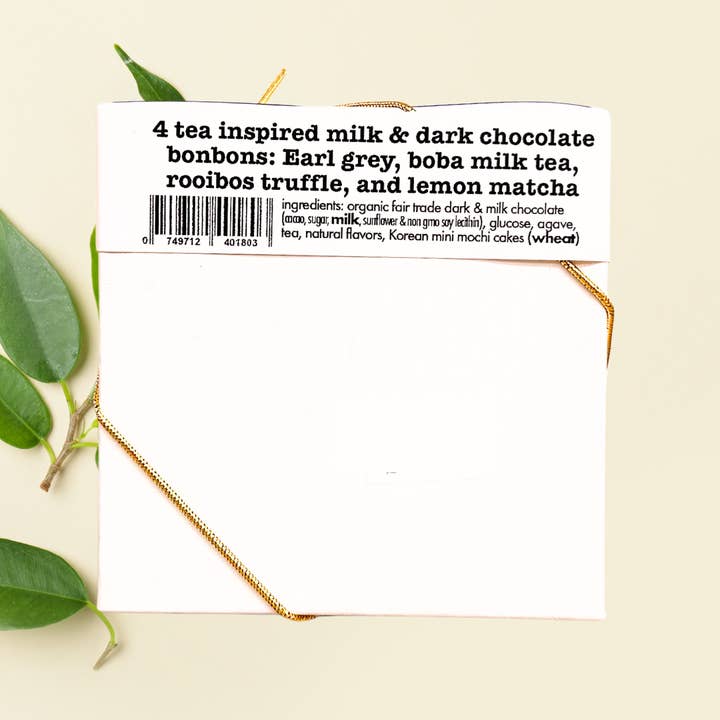 The Xocolate Bar - Wholesale Chocolate Box - Spill the Tea - Milk & Dark chocolate tea-infused bonbons