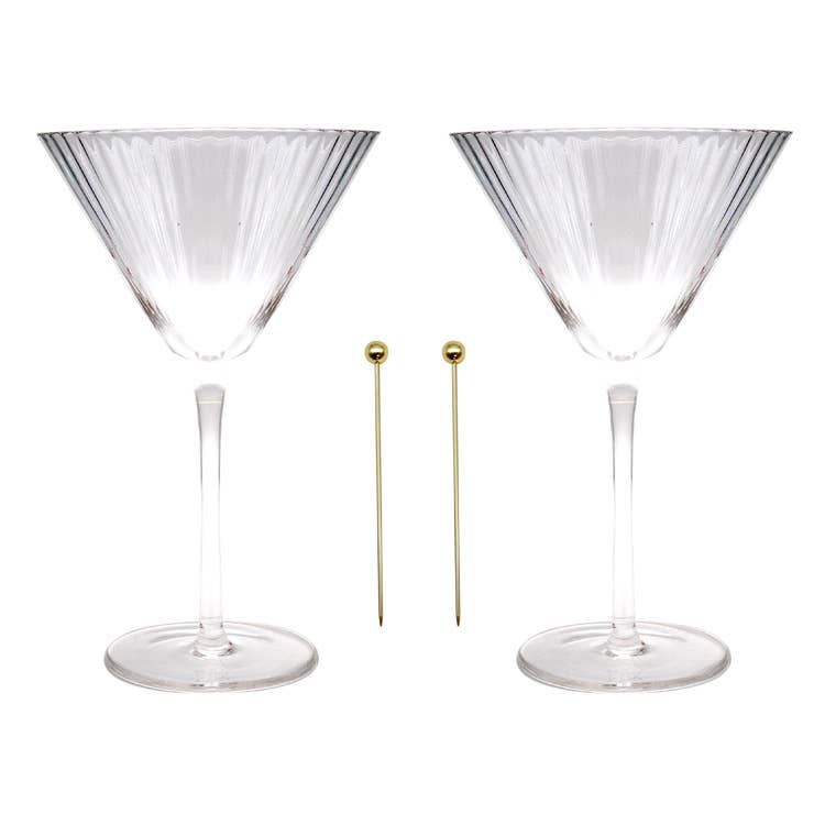 Portico Designs – wholesale Cocktail/liquor glass – Art of Hosting 
Martini Cocktail Gift Set3