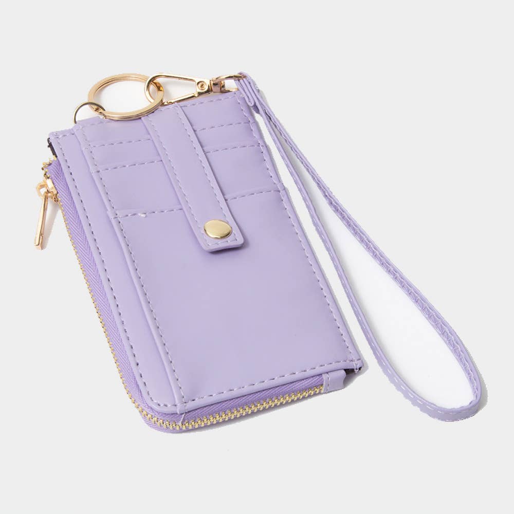 Sensibling Corp. - Wholesale Wristlet - Faux Leather Basket Weave Flat Card Holder Wallet Wristlet17