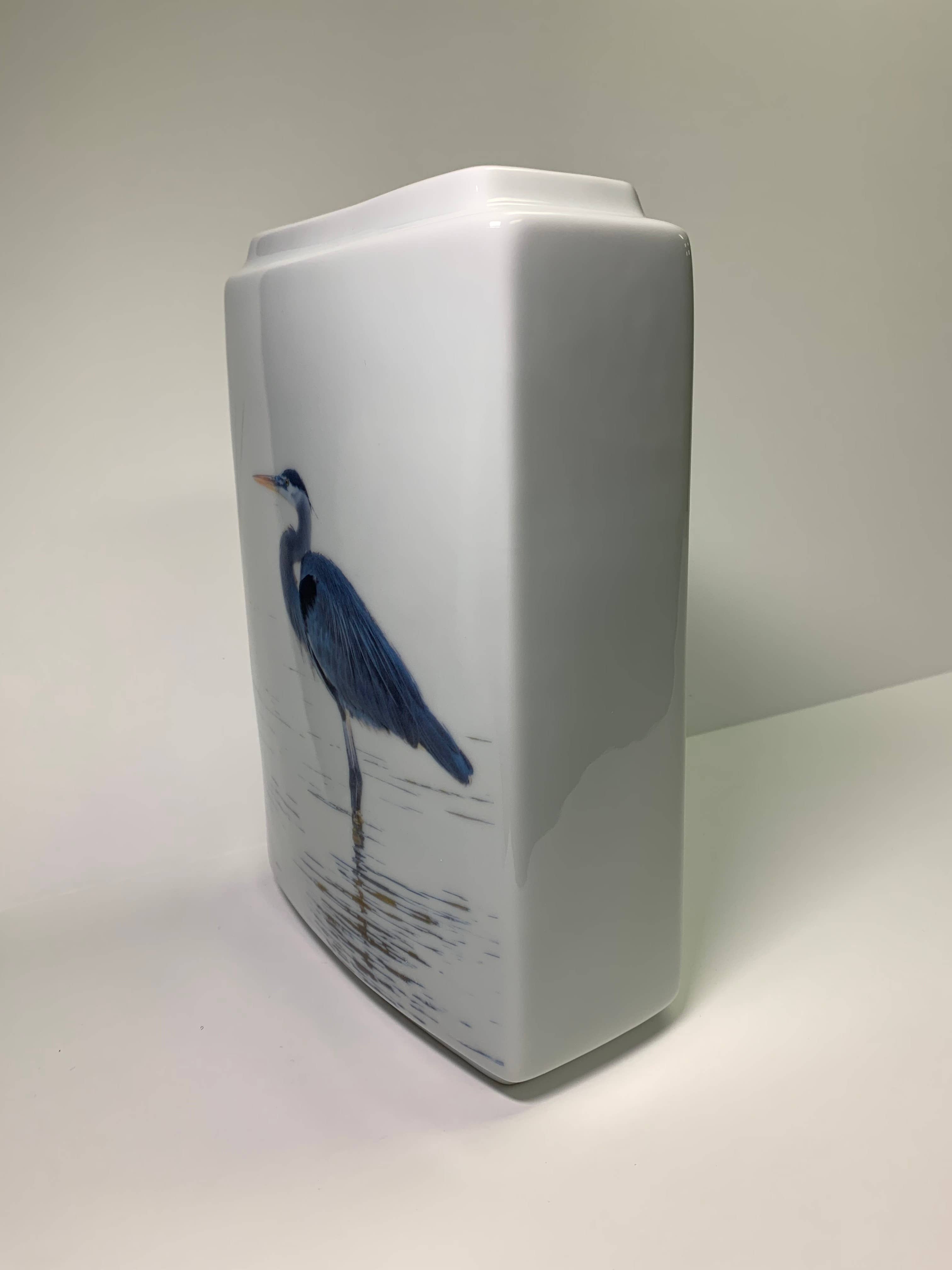 MacHatton & Hall, LLC - Wholesale Vase - Large Blue Heron Vase1