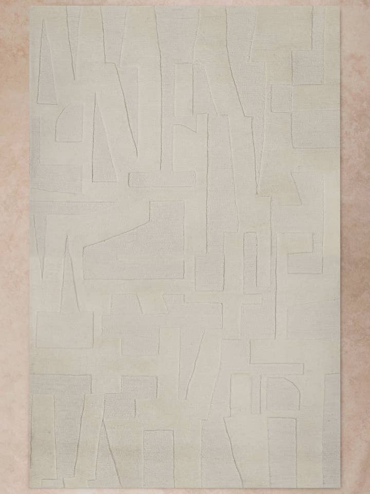 Alfombra de textura tallada a mano Furano – 5′ × 8′ para venta al por mayor de GAURI KOHLI