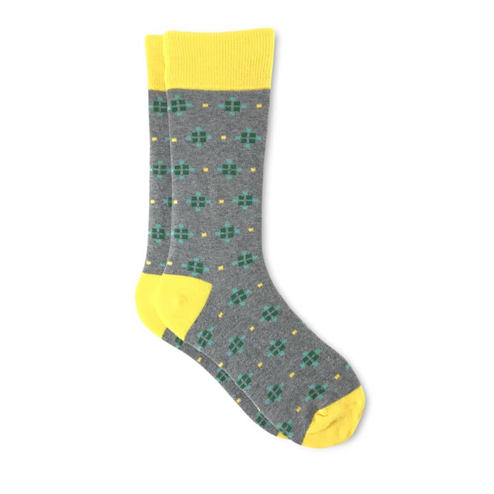 Grey Argyle for wholesale by Society Socks