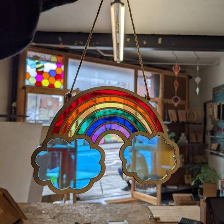 Bristol Design Forge Ltd – wholesale Suncatcher – Rainbow Stained Glass Window Hanging Pride LGBTQ+4
