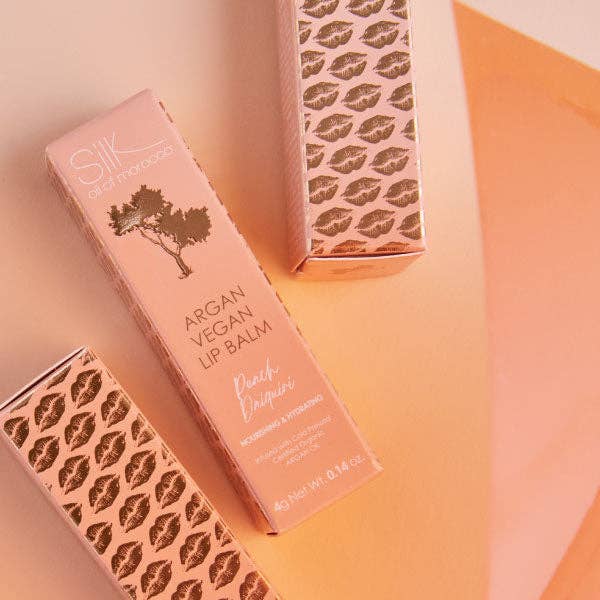 Silk oil of Morocco - Wholesale Lip Balm - Peach Daiquiri Argan Vegan Lip Balm1
