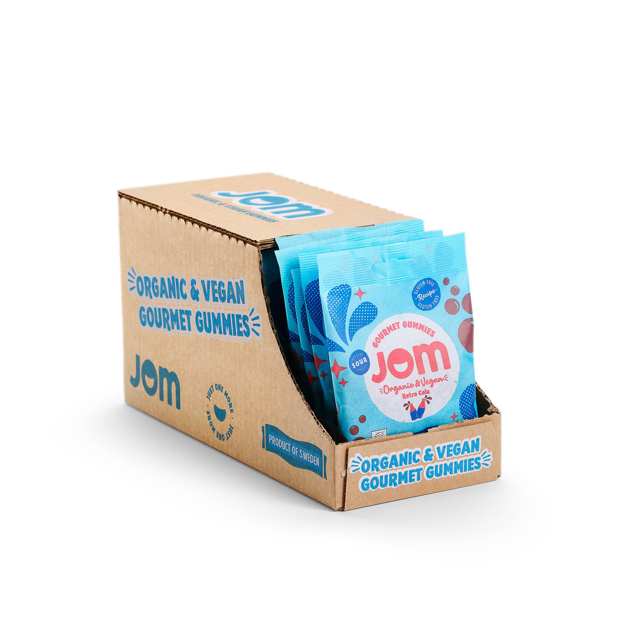 JOM - Vendita all'ingrosso Caramelle gommose - Caramelle gommose biologiche e vegane alla cola acidula in stile retro svedese5
