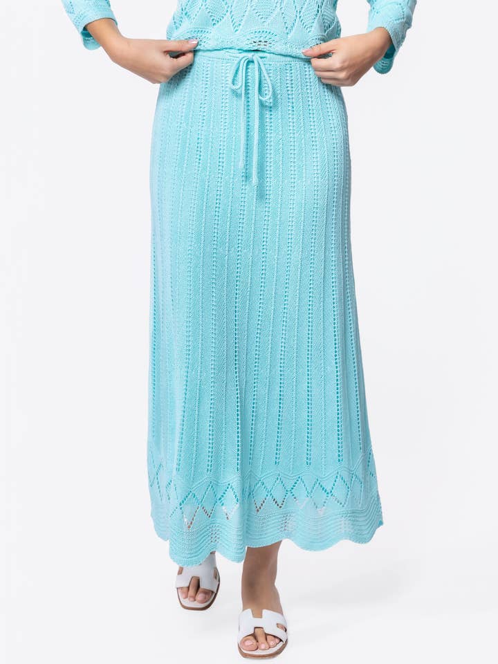 Kelly Nederdel (Aqua Blå) for engroshandel hos Yakira Bella