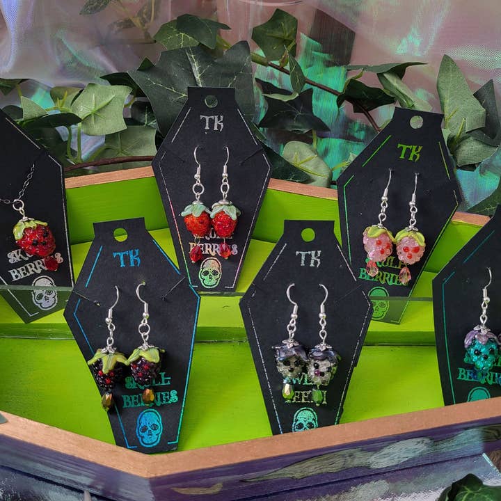 Tia Kinsman - Wholesale Jewelry Set - Skullberry Earring Sets1