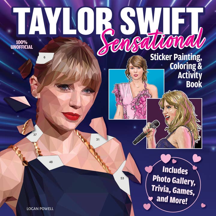Fox Chapel Publishing – Engroshandel Malebog - Voksen – 6-kopiers visning - Taylor Swift klistermærkemaleri, C&A sider+