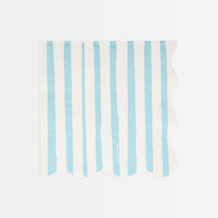 Blue Stripe Large Napkins for wholesale by Meri Meri