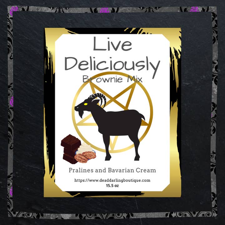 Live Deliciously Brownie Mix per la vendita all'ingrosso da parte di Dead Darling Boutique