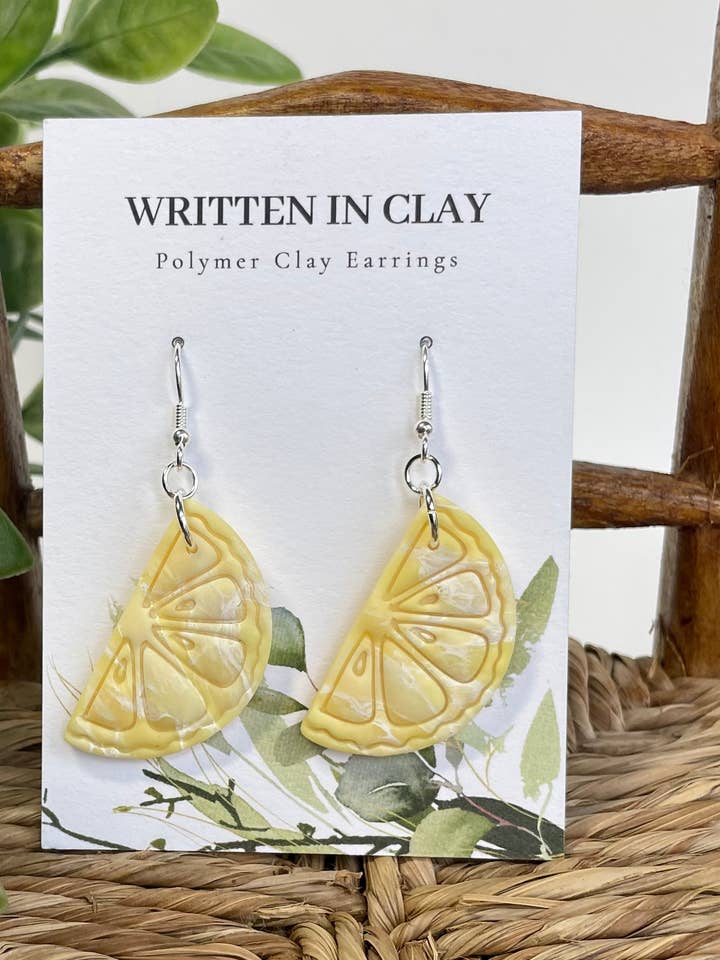Lemon Wedges - Semi Translucent for wholesale by Written In Clay