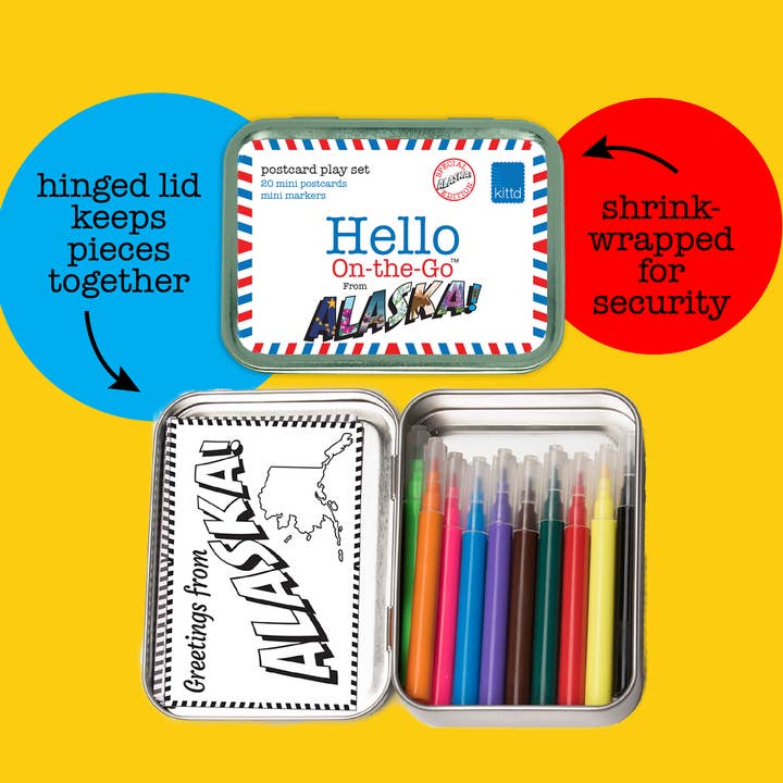 kittd - Venta al por mayor Juego de postales - Hola desde Alaska Juego de Postales para Niños Souvenir de Viaje de Verano para Niños