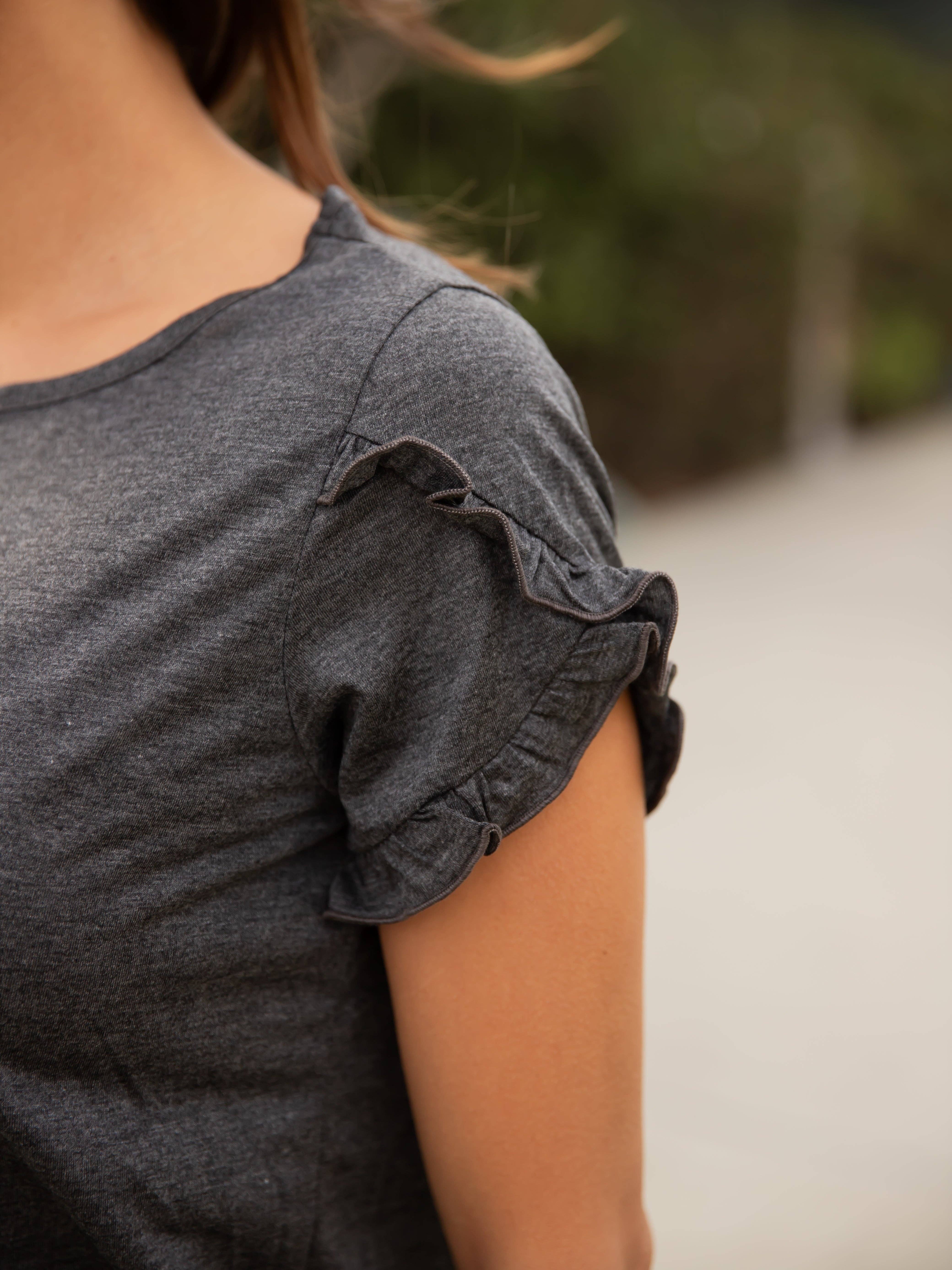 Tickled Teal - Vente Chemisier – femme - Haut à manches courtes à volants9